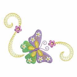 Heirloom Colorful Butterfly 2 04 machine embroidery designs