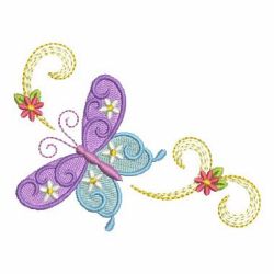 Heirloom Colorful Butterfly 2 06 machine embroidery designs