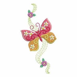 Heirloom Colorful Butterfly 2 08 machine embroidery designs