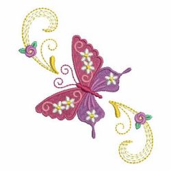Heirloom Colorful Butterfly 2 11 machine embroidery designs