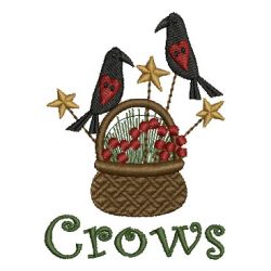 Primitive Crows 05 machine embroidery designs