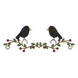 Primitive Crows 07 machine embroidery designs