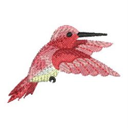 Watercolor Hummingbird 07 machine embroidery designs
