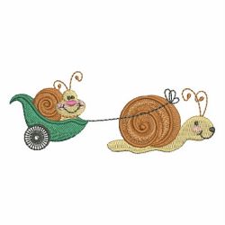 Cute Snails 04 machine embroidery designs