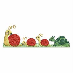 Cute Snails 07 machine embroidery designs