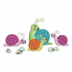 Cute Snails 09 machine embroidery designs