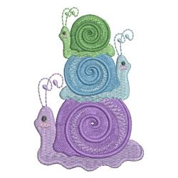 Cute Snails 12 machine embroidery designs