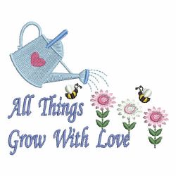 All Things Grow With Love 1 12 machine embroidery designs