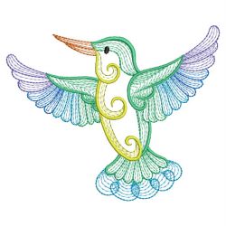 Colorful Rippled Hummingbirds 05(Sm) machine embroidery designs