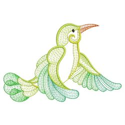 Colorful Rippled Hummingbirds 08(Sm) machine embroidery designs