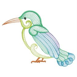 Colorful Rippled Hummingbirds 09(Lg) machine embroidery designs