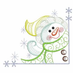 Rippled Winter Snowman 02(Sm) machine embroidery designs