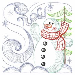 Rippled Winter Snowman 10(Sm)