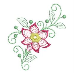Rippled Colorful Flowers machine embroidery designs