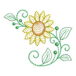 Rippled Colorful Flowers 06 machine embroidery designs