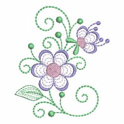 Rippled Colorful Flowers 10 machine embroidery designs