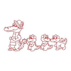 Redwork Following Mama 03(Md) machine embroidery designs
