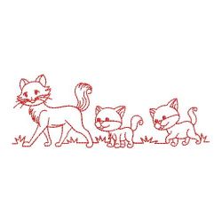 Redwork Following Mama 06(Md) machine embroidery designs