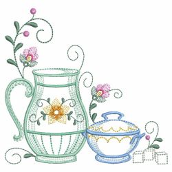 Vintage Tea Time 1 04(Md) machine embroidery designs