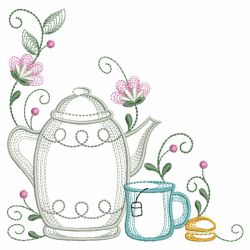 Vintage Tea Time 1 06(Md) machine embroidery designs
