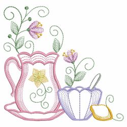 Vintage Tea Time 1 07(Lg) machine embroidery designs