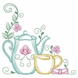 Vintage Tea Time 1 10(Md) machine embroidery designs