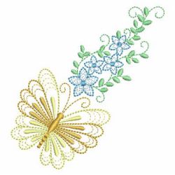 Heirloom Butterfly Blooms 04(Lg) machine embroidery designs