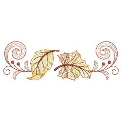 Rippled Autumn Leaves 03(Sm) machine embroidery designs