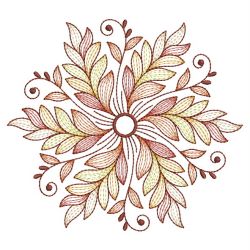 Rippled Autumn Leaves 04(Sm) machine embroidery designs