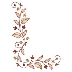 Rippled Autumn Leaves 06(Sm) machine embroidery designs