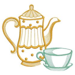Vintage Tea Time 2(Lg) machine embroidery designs