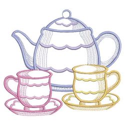Vintage Tea Time 2 02(Lg) machine embroidery designs