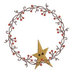 Primitive Wreath machine embroidery designs