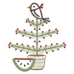 Folk Art Bird 04 machine embroidery designs