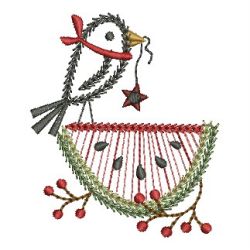 Folk Art Bird 05 machine embroidery designs