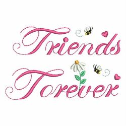 Friends Forever 01 machine embroidery designs