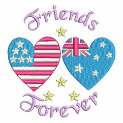 Friends Forever 02 machine embroidery designs