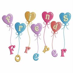 Friends Forever 11 machine embroidery designs