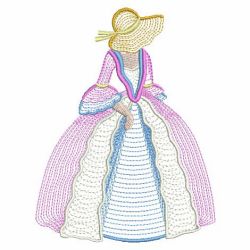 Rippled Sunbonnets 03(Lg) machine embroidery designs