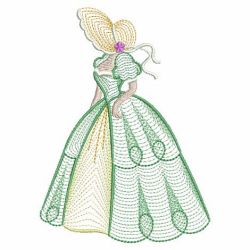 Rippled Sunbonnets 06(Lg) machine embroidery designs