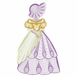 Rippled Sunbonnets 07(Lg) machine embroidery designs