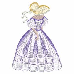 Rippled Sunbonnets 08(Md) machine embroidery designs