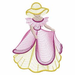 Rippled Sunbonnets 10(Lg) machine embroidery designs