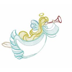 Rippled Long Hair Angel 03(Md) machine embroidery designs