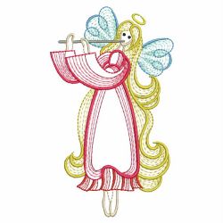 Rippled Long Hair Angel 10(Sm) machine embroidery designs