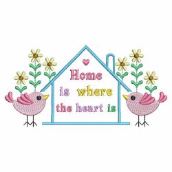 Home Is Where The Heart Is machine embroidery designs