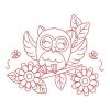 Redwork Cute Owls(Md)