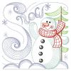 Rippled Winter Snowman 10(Lg)