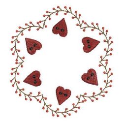 Primitive Sweet Hearts 02 machine embroidery designs