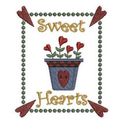 Primitive Sweet Hearts 06 machine embroidery designs